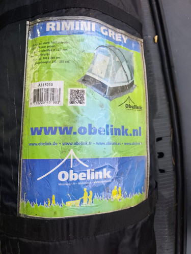 Obelink rimini grey tunnelzelt - obelink,