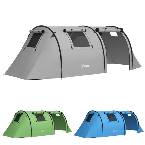 Outsunny campingzelt für - campingzelt, 3-4