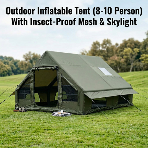 12m green inflatable tent - 12m²,